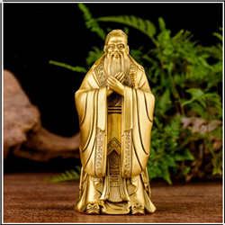 黃銅孔子擺件 黃銅孔子擺件