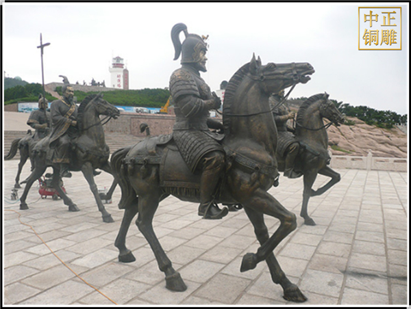 將軍騎馬人物銅雕塑鑄造.jpg 將軍騎馬人物銅雕塑鑄造.jpg