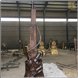 銅槍景觀雕塑 銅槍景觀雕塑