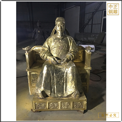 貼金坐像古代人物雕塑 貼金坐像古代人物雕塑