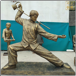 倒茶人物銅雕塑 倒茶人物銅雕塑