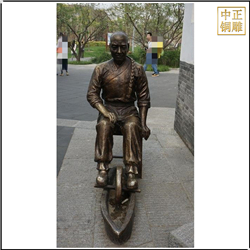 中醫碾藥人物雕塑 中醫碾藥人物雕塑