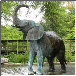 銅大象園林景觀(guān)雕塑
