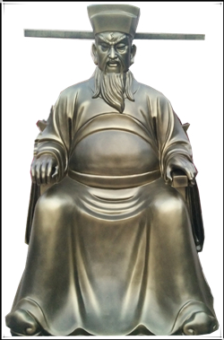 鑄銅包公雕塑
