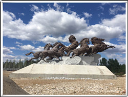 大型八駿馬銅雕 大型八駿馬銅雕