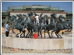 阿波羅戰(zhàn)車銅雕制作 阿波羅戰(zhàn)車銅雕制作