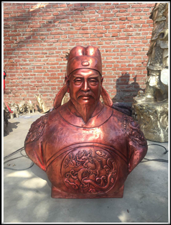 郭子儀銅雕塑|郭子儀胸像
