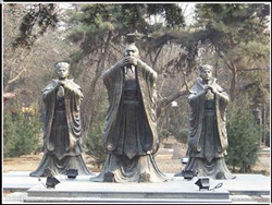 齊恒公古代人物雕塑