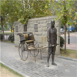 黃包車(chē)雕塑 黃包車(chē)雕塑