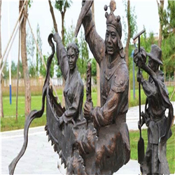 扭秧歌銅像 扭秧歌銅像