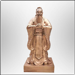 ?校園孔子雕塑鑄造 ?校園孔子雕塑鑄造