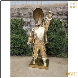 童裝抽象銅雕塑 童裝抽象銅雕塑